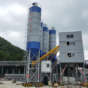 HZS120 Concrete mixing plant worksite in  China Anhui.jpg